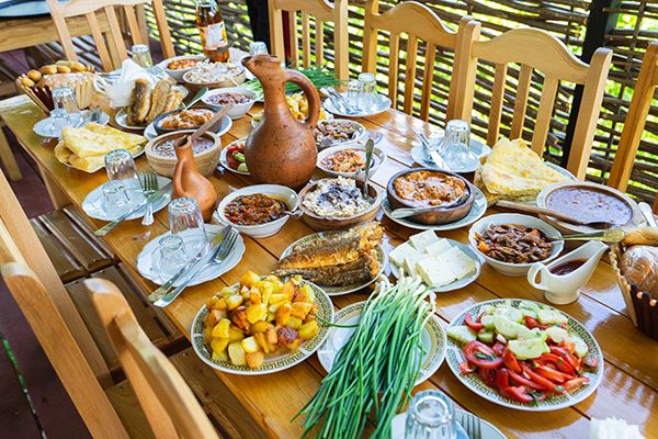 Lunch at Adjarian house Lunch at Adjarian house